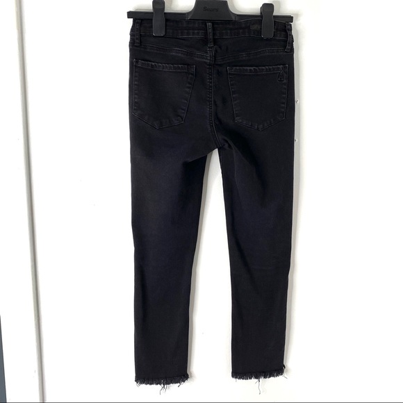 Articles Of Society Stephanie Step Hem Black Ankle Jeans - Picture 9 of 13